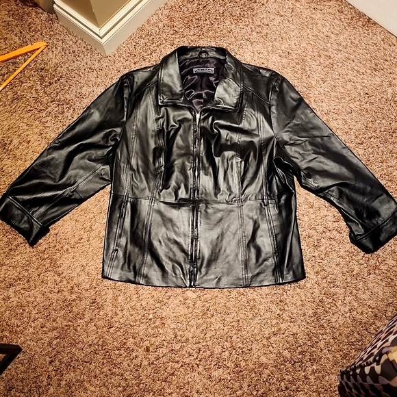 Guillaume 3XL Black Leather Jacket - Picture 1 of 4